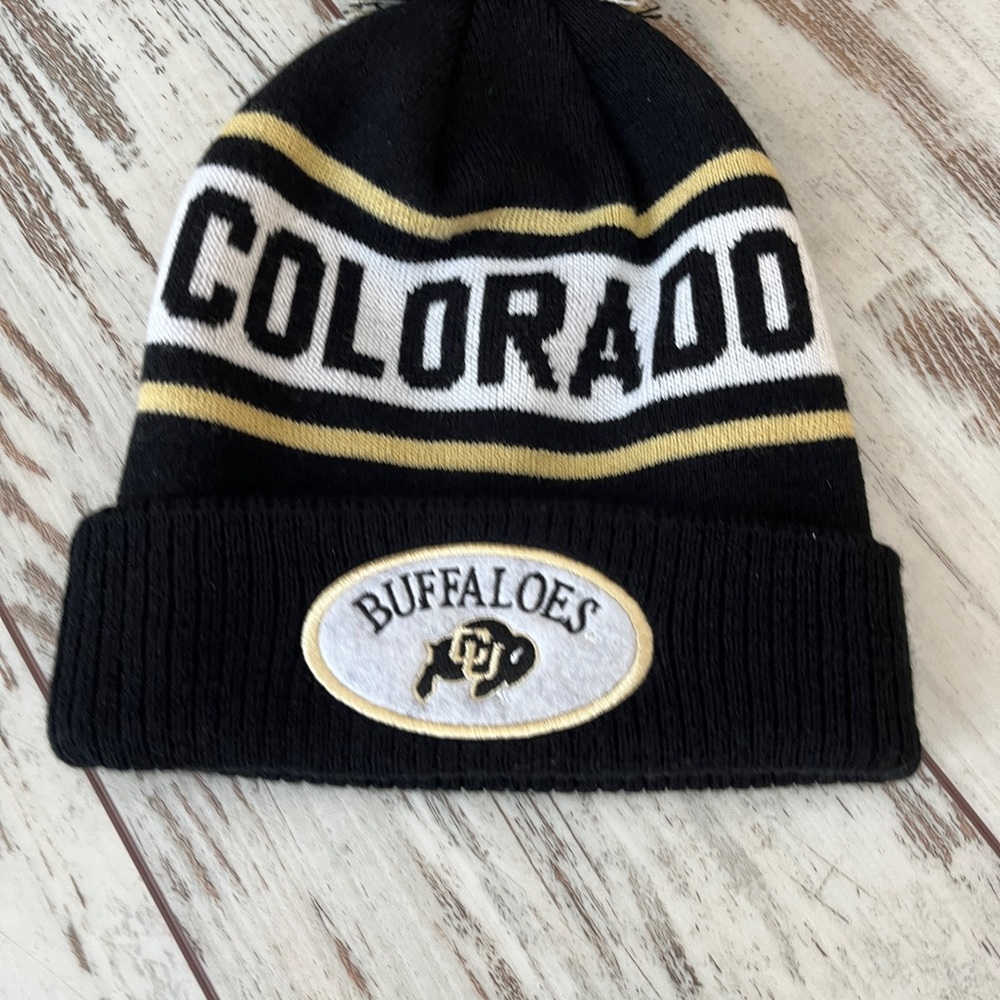 University of Colorado Buffaloes Cuffed Pom Beanie - Picture 5 of 12